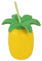 Fiesta Ananas kop med sugerør