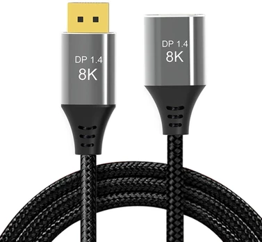 Displayport 1.4 prailginimo laidas 8k 60hz, 4k 144hz, 1m