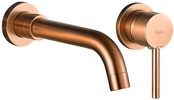 Potinkinis maišytuvas Rea Lungo Long, Brushed Copper, + Box