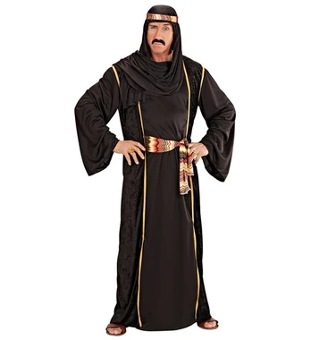 „Arabų šeichas“ (chalatas – ilga liemenė – diržas – galvos apdangalas)