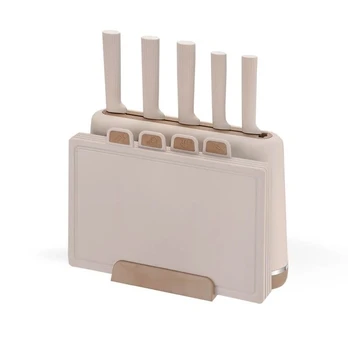 Rinkinys noży i desek MR-1412-BEIGE MAESTRO