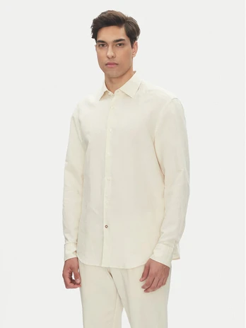 BOSS Marškiniai C-Hal 50539531 Balta Casual Fit