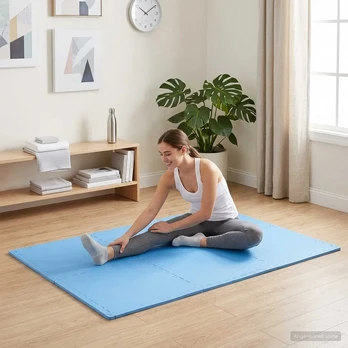 Grindų Kilimai 50 pcs Mėlyna 18 m² EVA puta