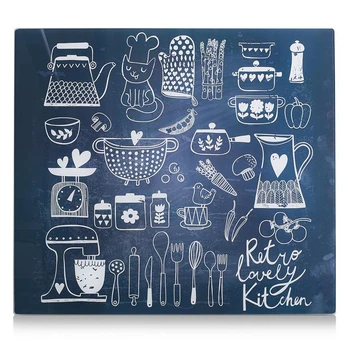 LOVELY KITCHEN stiklinė apsauginė plokštė viryklei — didelė, ZELLER