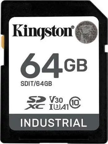KINGSTON 64GB SDXC Industrial C10 UHS-I