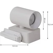 "Lindby" LED bėginis prožektorius "Linaro/Brinja", baltas, 1 fazės
