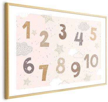 Artgeist Plakatas - Numbers with Falling Snow