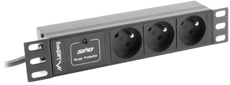 Įtampos stabilizatorius Lanberg PDU-03E-0200-IEC-BK, 2 m
