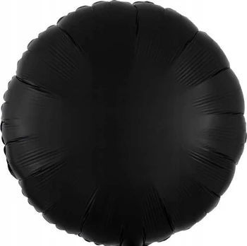 AMSCAN Luster Juodas apvalus folijos balionas 43cm