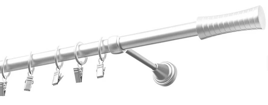 Karnizas Olimp Walec, 180 cm, Ø 19 mm, matinė chromo