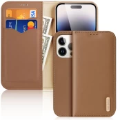 Dux Ducis Hivo iPhone 15 Pro Dux Ducis Hivo wallet case with RFID blocking - brown kaina