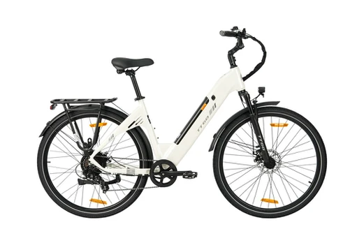 TTGO C3 SE miesto elektrinis dviratis 28'', baltas