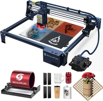 Lazerinės pjovimo staklės Sculpfun S30 Pro Max 20W