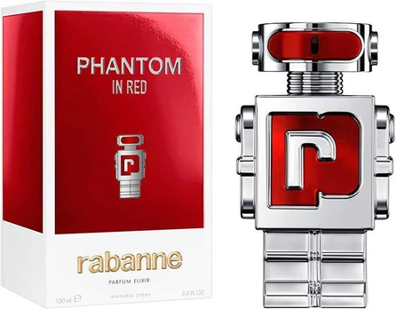 Rabanne PHANTOM IN Raudonas PARFUM ELIXIR EDP refillable vapour 150 ml