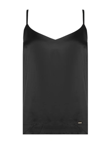 Simple Marškinėliai 62TSLED102 Juoda Regular Fit