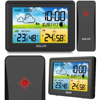 Berdsen Meteorologinė stotis su ekranu BD-908 juoda