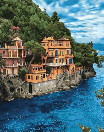 Deimantinis paveikslas Azure Waters WD092 38*48 cm