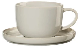 Asa Selection Coppa Tofu Tea Cup with a Saucer, 200 ml