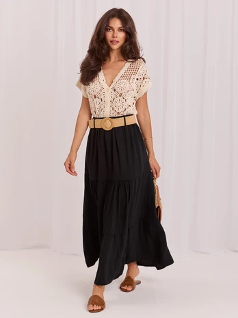 Italy Moda Spódnica-MO-SD-25013.27-juoda
