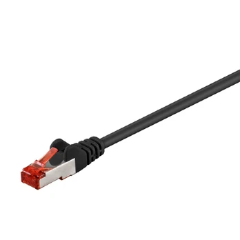 Goobay Kabelis LAN Patchcord CAT 6 S/FTP LSZH Juodas 1,5m