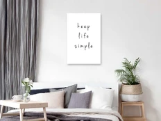 Artgeist Paveikslas - Keep Life Simple (1 Part) Vertical kaina