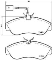 Stabdžių trinkelių rinkinys, diskinis stabdys BREMBO P 23 084 kaina