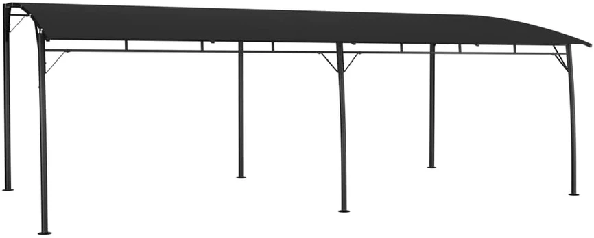 Sodo markizė nuo saulės, antracito spalvos, 6x3x2,55m