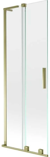 Vonios sienelė Mexen Velar L, 75 x 150 cm, Gold/Transparent