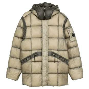 Pūkinė striukė vyrams, Ruda, Long jacket