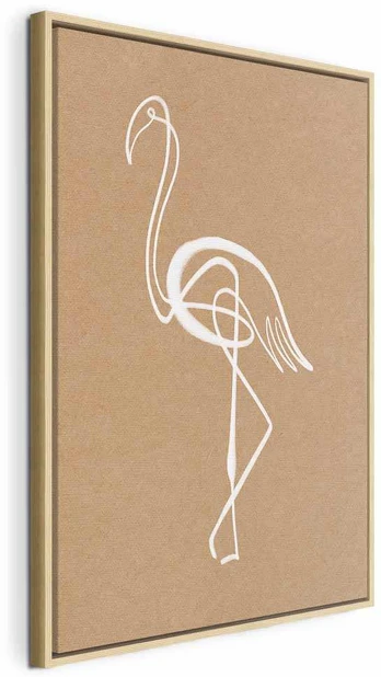 Artgeist Paveikslas - Baltas Flamingo (1 Part) Vertical