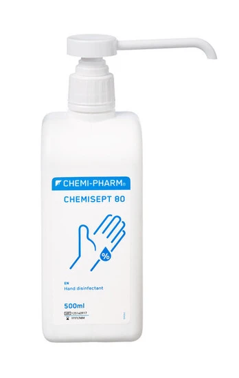 Rankų dezinfekavimo priemonė Chemi-Pharm Chemisept 80, 500 ml