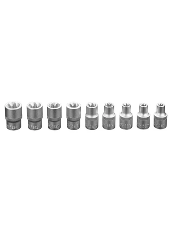 Neo Torx lizdų rinkinys 1/2 "E10-E24 9vnt (08-649)
