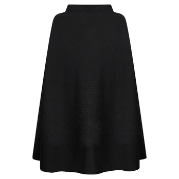 Midi sijonas moterims, Juoda, Skirt