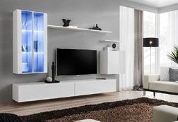 Sekcija Switch XII su LED apšvietimu, balta kaina