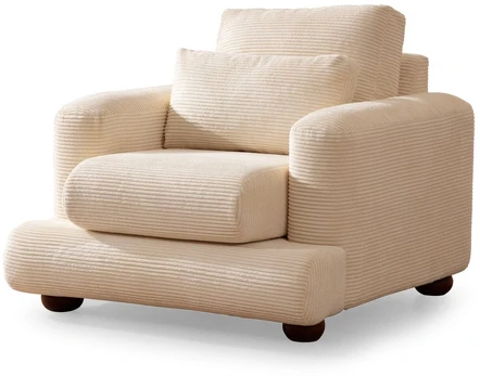 Hanah Home 1 vietos sofa River - rusvai gelsvas
