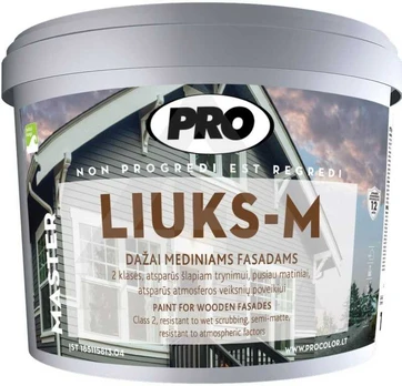 Dažai medienai LIUKS-M, 3L balta sp.
