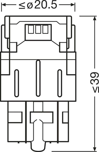 Lemputė ams-OSRAM 7515DWP-2BL