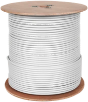 Cabletech Koaksialinis kabelis F690BV Balta ritė 305 m kaina
