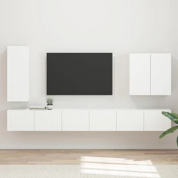 TV staliukas 6 pcs Balta