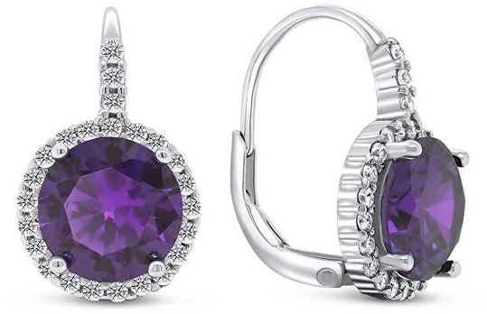 Brilio Silver Charming sidabrinis earrings with zircons EA305WAM