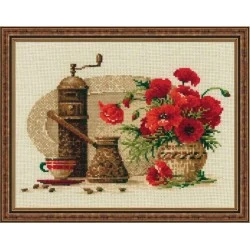 RIOLIS – Create It Yourself – Siuvinėjimo rinkinys „Kava“ 1121 (30x24 cm)