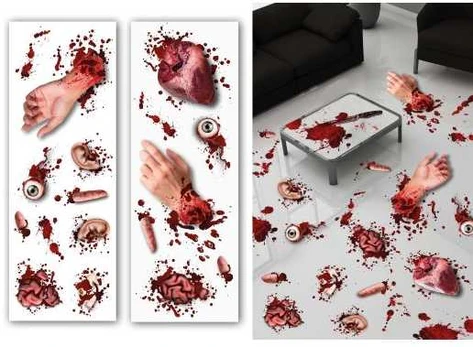 Fiesta Blodige lemmer stickers, 2 ark