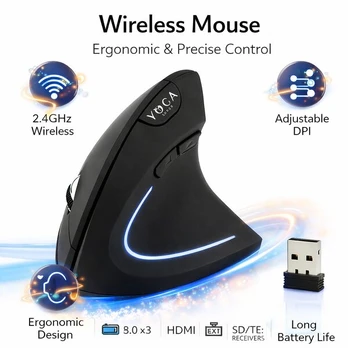 Yogasuper vertikali pelė su USB sąsaja