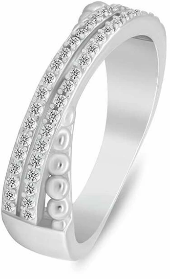 Brilio Silver Elegant sidabrinis ring with cubic zirconia RI158W