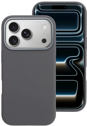 Case for iPhone 18 Pro / 17 Pro Forcell F-Protect Frame Premium compatible with Magsafe pilka