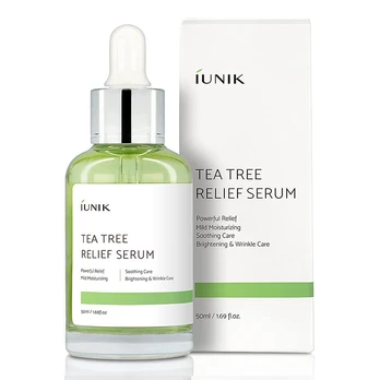 iUNIK Tea Tree Relief Serum – raminamasis veido serumas