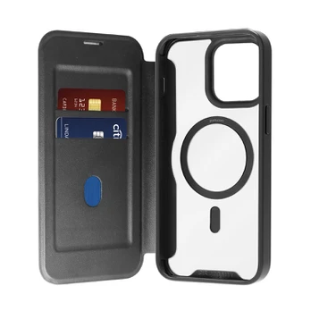 Puro BOOK MAG Booklet Case for iPhone 16 Pro Max, juodas - Dėklas