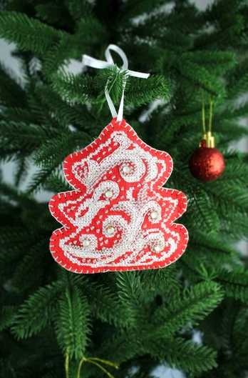 Cross stitch kit "Frost patterns. Christmas tree" ST-1091