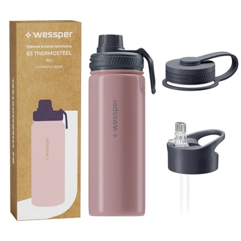 Wessper B3 THERMOSTEEL Luminous Rose 500ml terminis buteliukas