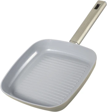Square Grilis Pan, 24 × 24 cm, Ceramic Coating, Champagne